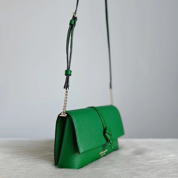 Kate Spade Green Leather Bow Detail Crossbody (New w/o Tags) - Picture 2 of 6